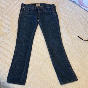Y2K Frankie B. Jeans Straight Leg Super Low Rise Jeans